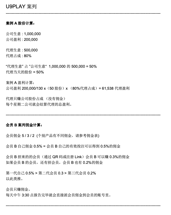 Earnings Calculation on u9playsignup.com